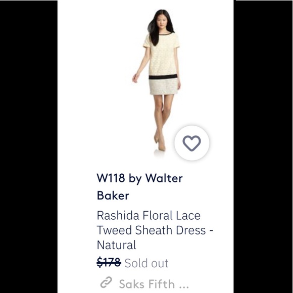 W118 Walter Baker Lace Sheath Dress    NWT - Picture 3 of 3